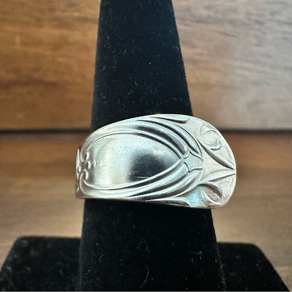 Hand Crafted Jewelry - Silver Plated Spoon Ring